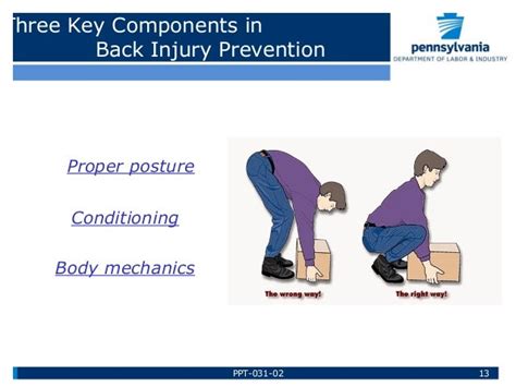 Preventing Back Injuries