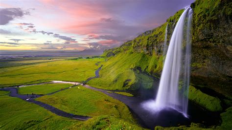 Seljalandsfoss Waterfall In Iceland 4k 8k Wallpapers Hd