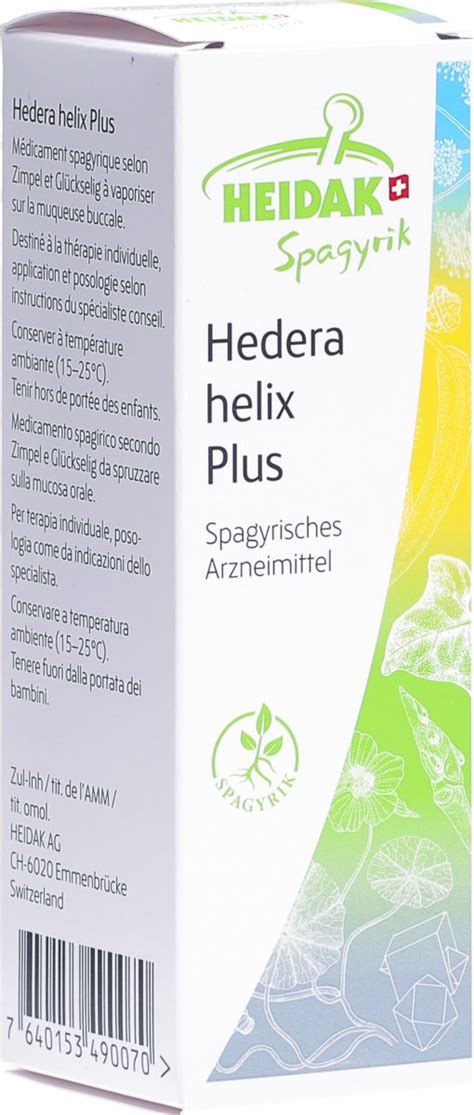 Heidak Spagyrik Hedera Helix Plus Spray 50ml In Der Adler Apotheke
