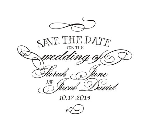 Calligraphy Custom Save The Date Stamp 4800 Via Etsy Save The