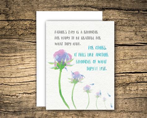 Loss Of Parent Sympathy Card Condolence Card Loss Of Father On Fathers