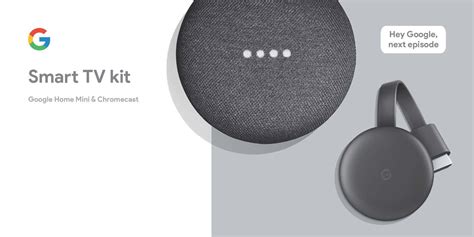 The home tab gives you shortcuts for the things you do most, like playing music or dimming the lights when you want to start a. Google Smart TV Kit: Google Home Mini and Chromecast ...