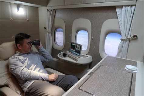 However, they are staggered in a way that maintains privacy. Review: Emirates New First Class Suite on B777-300/ER ...