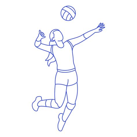 How To Draw Volleyball Player At How To Draw