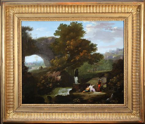 Jean Louis De Marne 1752 1829 Pair Of Animated Landscapes And