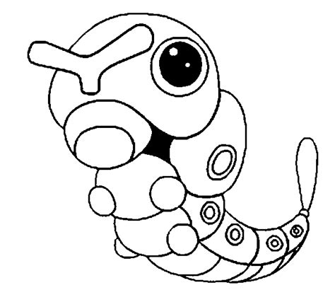 Collection Of Caterpie Coloring Pages To Download Free Pokemon