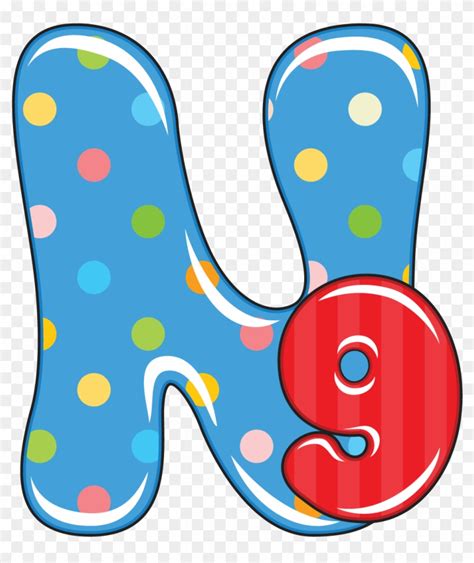 N Is For Nine Baby Alphabet Single Alphabet Letters Designs W With