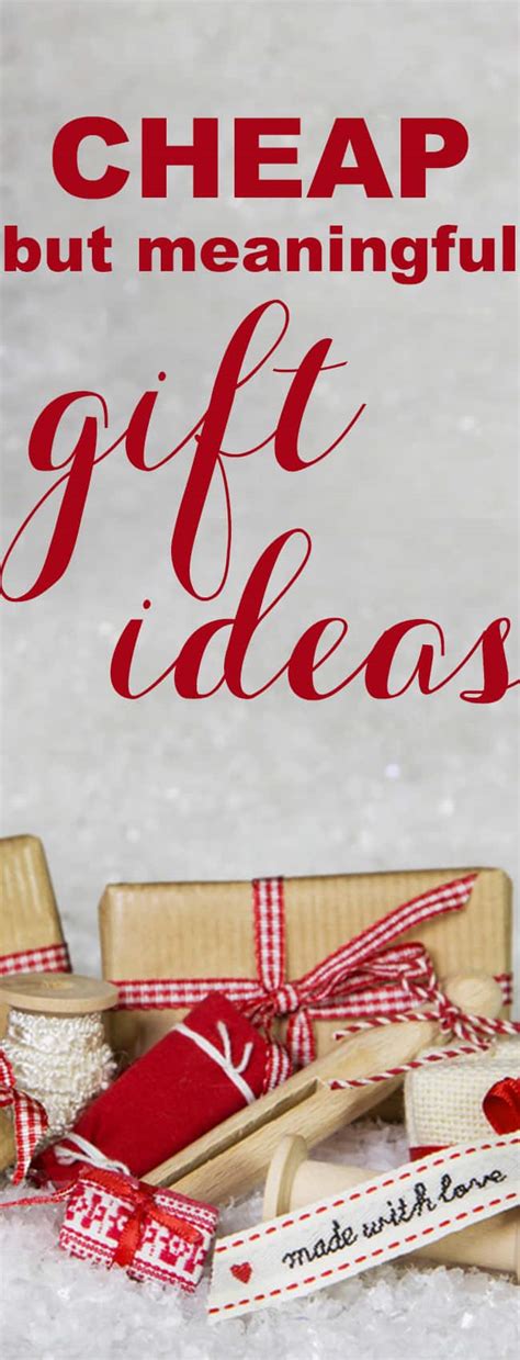 When shopping for meaningful gifts that will make someone you care about feel appreciated and understood, sometimes the kinds of items you can simply find in any department store or large mall just don't cut it. Cheap but Meaningful Christmas Gift Ideas - Mommy on Purpose