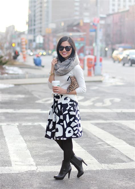 Print On Print Skirt The Rules Nyc Style Blogger
