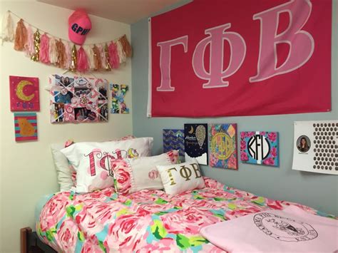 when your room slowly becomes a shrine to your sorority tsm sorority room sorority house