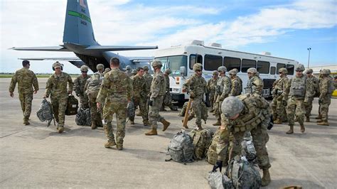 Operation Faithful Patriot 1st 100 Us Troops Arrive To Serve At Border