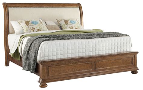 Paxton Cal King Upholstered Sleigh Bed From Samuel Lawrence 8674 270