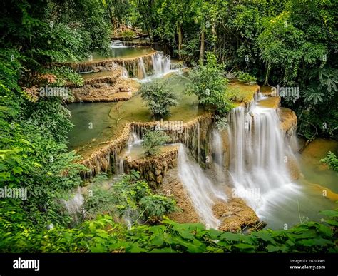 Khuean Srinagarindra National Park Huay Mae Khamin Waterfalls In