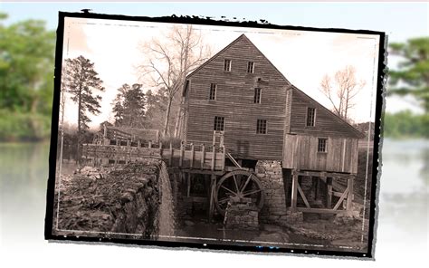 The Gristmill Creating Meal Flour And Roads Moving North Carolina