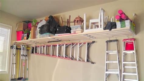 A Shelf A Tool Rack And Some Ladder Hooks Can Make A Big Difference