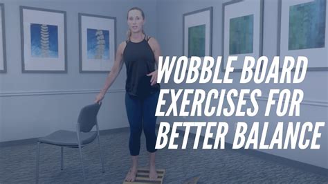 Wobble Board Exercise Balance Exercise Core Chiropractic Youtube