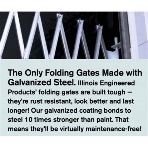 Illinois Engineered Heavy Duty Pair Folding Security Gate Pfg2465