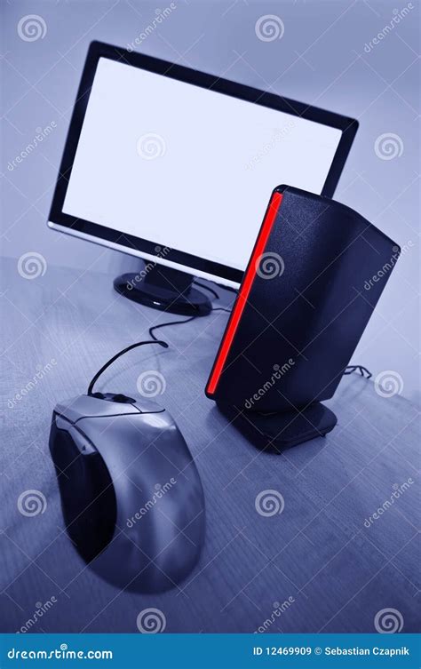 Modern Desktop Computer Stock Image Image Of Technology 12469909
