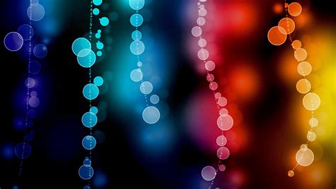 Download Wallpaper 2560x1440 Glare Bokeh Circles Colorful Blur