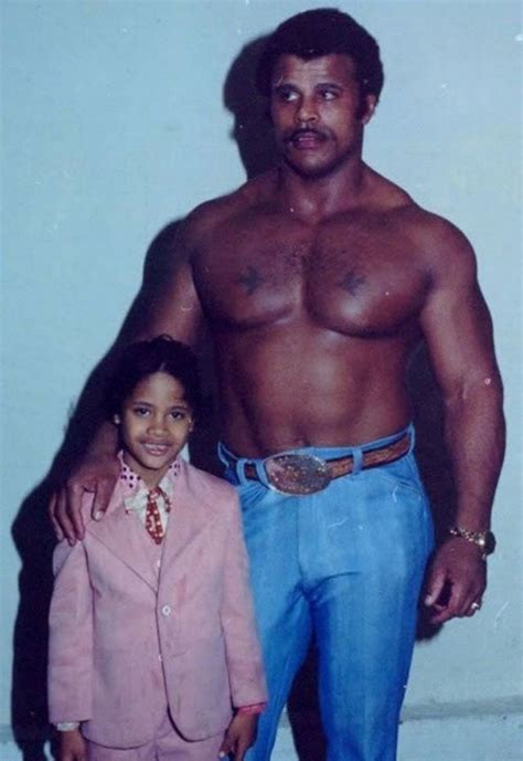 Rare And Adorable Childhood Photos Of Dwayne The Rock Johnson Posing