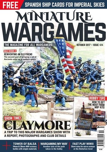 Miniature Wargames Magazine October 2017 414 Back Issue