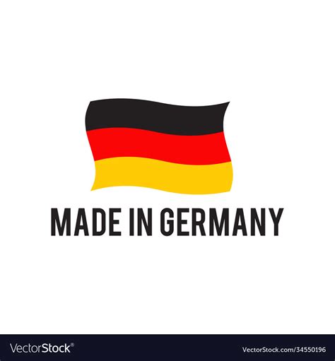 Made In Germany Logo Design Template Royalty Free Vector