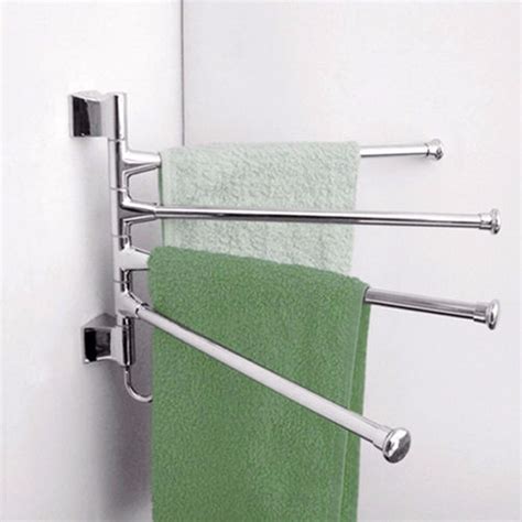 Bathroom towel holder plastic towel rack wall mounted bathroom accessories. 3 Lyer Wall Mounted Bathroom Towel Rack Swivel Towel ...