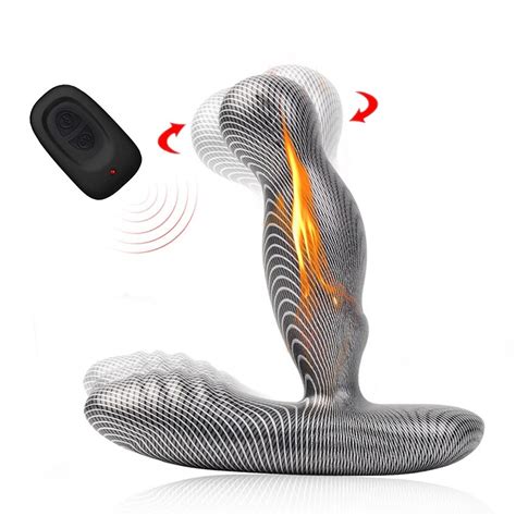 Levett Male Rotating Vibrating Prostate Massager Electric Perineum Stimulator Remote Heating