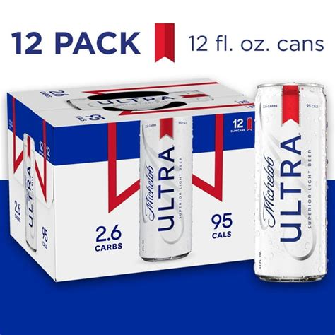 Michelob Ultra Light Beer 12 Pack Beer 12 Fl Oz Cans