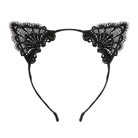 Accessories Sexy Black Lace Cat Ears Headband Poshmark