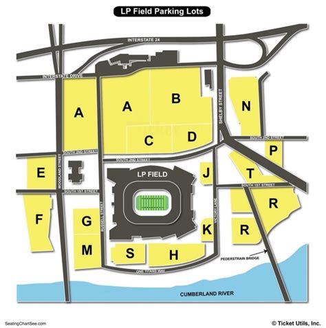 Nissan Stadium Parking Lot Map