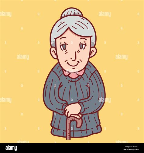 Grandma Cartoon Stock Vector Image And Art Alamy