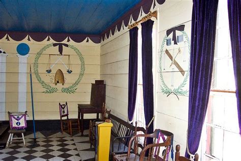 You will find the masonic lodges where you live. 1800's Masonic Lodge room at Historical Westville in ...