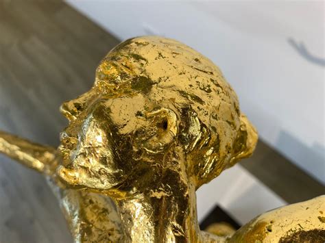 Romee Kanis Living Daylight Gold 21st Century Sculpture Of A Nude Woman At 1stdibs Gold