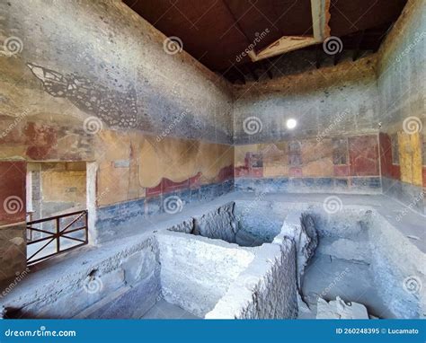 Pompei Terme Di Casa Del Menandro Editorial Image Image Of 2021