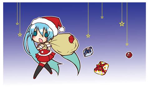 Christmas Hatsunemiku Twintails Vocaloid Rkonachan