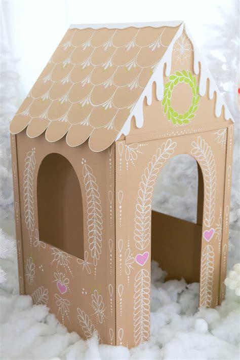 Diy Cardboard Gingerbread House — The Creative Heart Studio