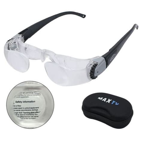 farsighted tv screen magnifying glasses 2 1x maxtv magnifier for low vision aids ebay