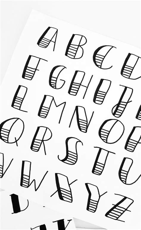 Tipografías Rápidas 🖊 Bullet Journal Font Lettering Alphabet Bullet