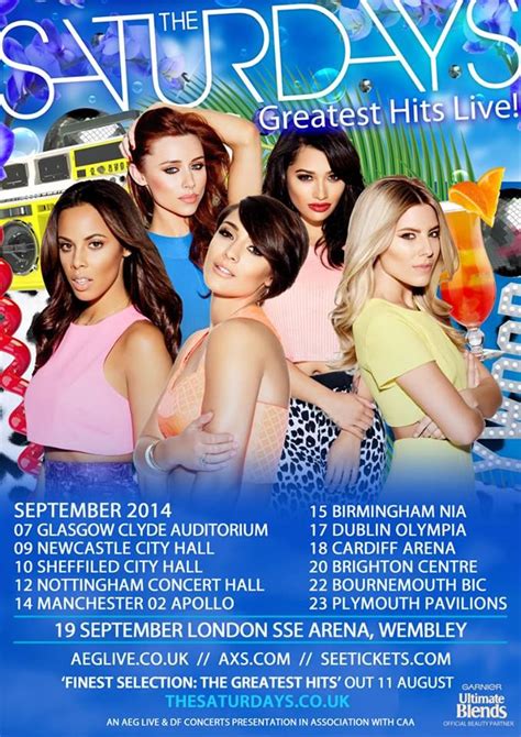 The Saturdays Greatest Hits Live 2014 Greatesthitslive Greatest