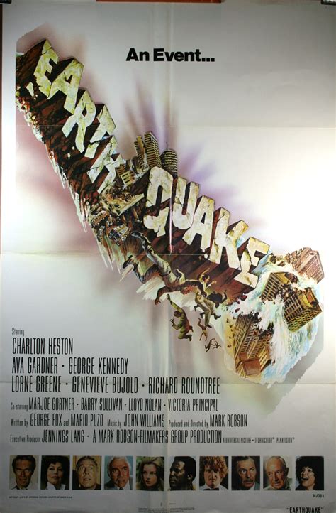 earthquake 1 sheet movie poster original vintage movie posters