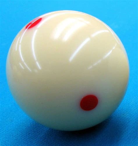 Iszy Billiards 6 Dot Measle Pool Cue Training Ball 2 14 Inch White
