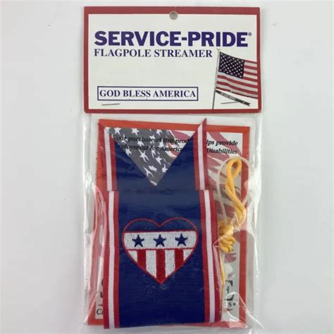 Service Pride Flagpole Streamer God Bless America Recognition Kit