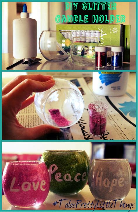 Talas Pretty Little Things Diy Glitter Candle Holders