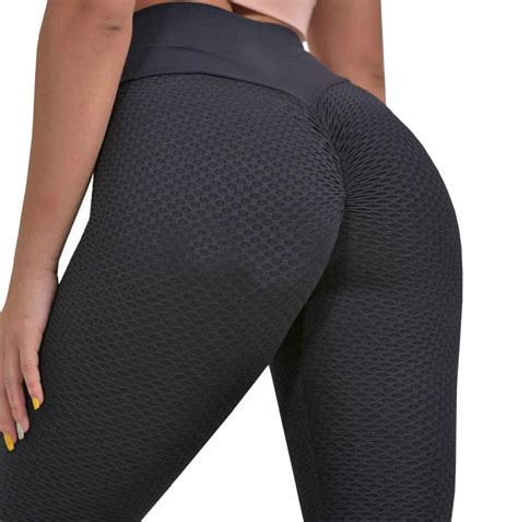 SySea Womens Ruched Butt Lifting Leggings High Waisted Workout Sport Tummy Control Gym Yoga