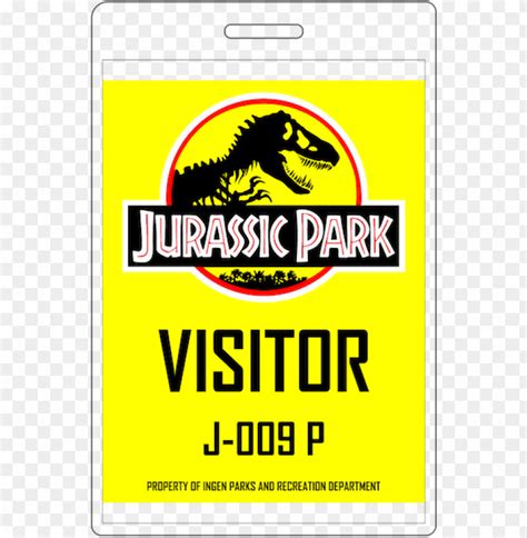 Jurassic Park Visitor Badge