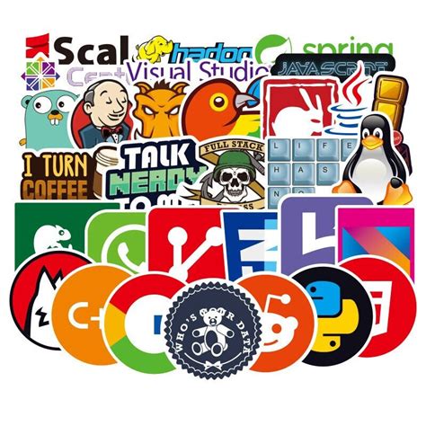 108pcspacks Programmer Programming Pattern Stickers Computer Etsy