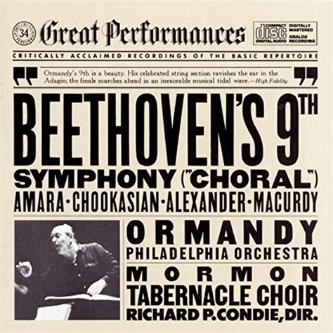 Beethoven Symphony No 9 Eugene Ormandy Philadelphia Orchestra