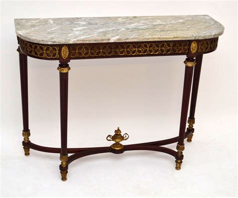 Antique French Style Marble Top Console Table Marylebone Antiques
