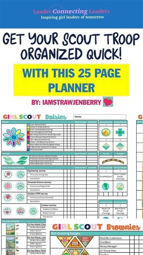 25 Page Leader Planner With Everything You Need To Plan Your Troop Year